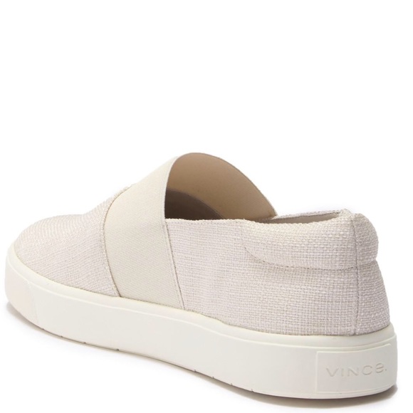 Last Pair! Vince Corbin Pull-on Sneakers Off-White - Picture 6 of 8